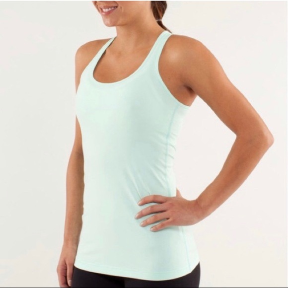 lululemon athletica Tops - Lululemon Tiffany Blue Cool Racerback Tank
